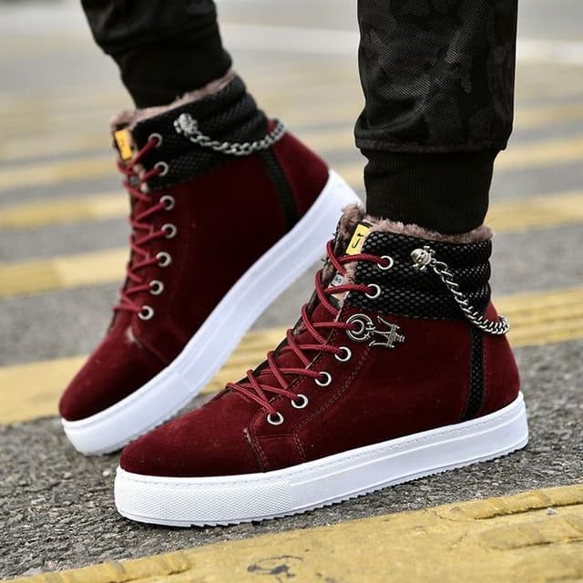 Winter Leather Shoes-Comfortable Sneakers